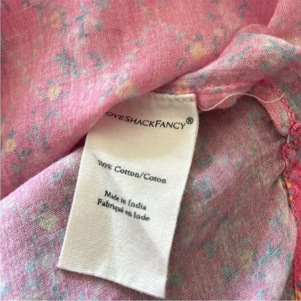 LoveShackFancy Floral Cotton Top NEW - Picture 5 of 7